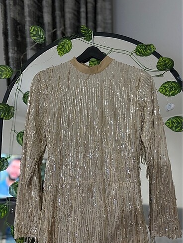 Gold elbise - Görsel 5