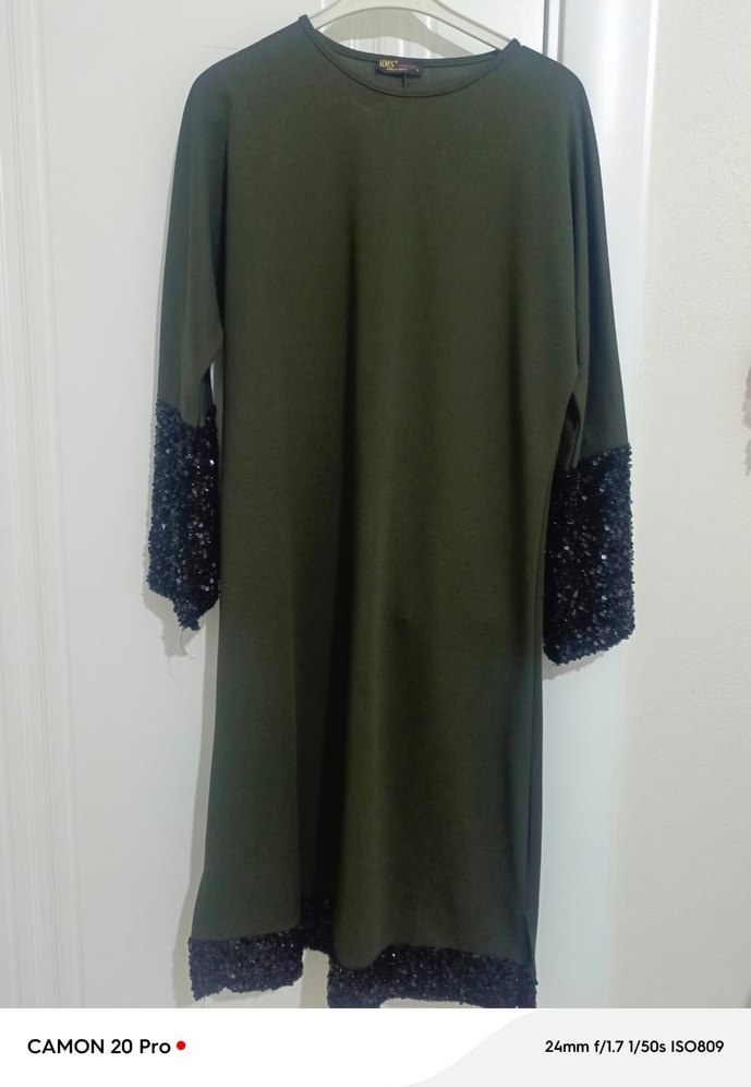 Kadın Siyah Payetli  elbise - Görsel 3