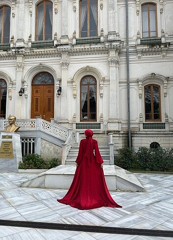 Kırmızı abiyeler abiye  - Görsel 4