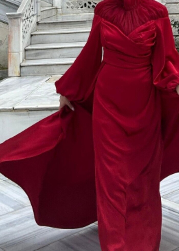 Kırmızı abiyeler abiye  - Görsel 2