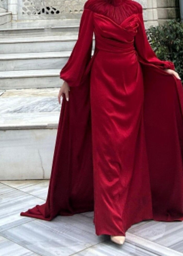 Kırmızı abiyeler abiye  - Görsel 3