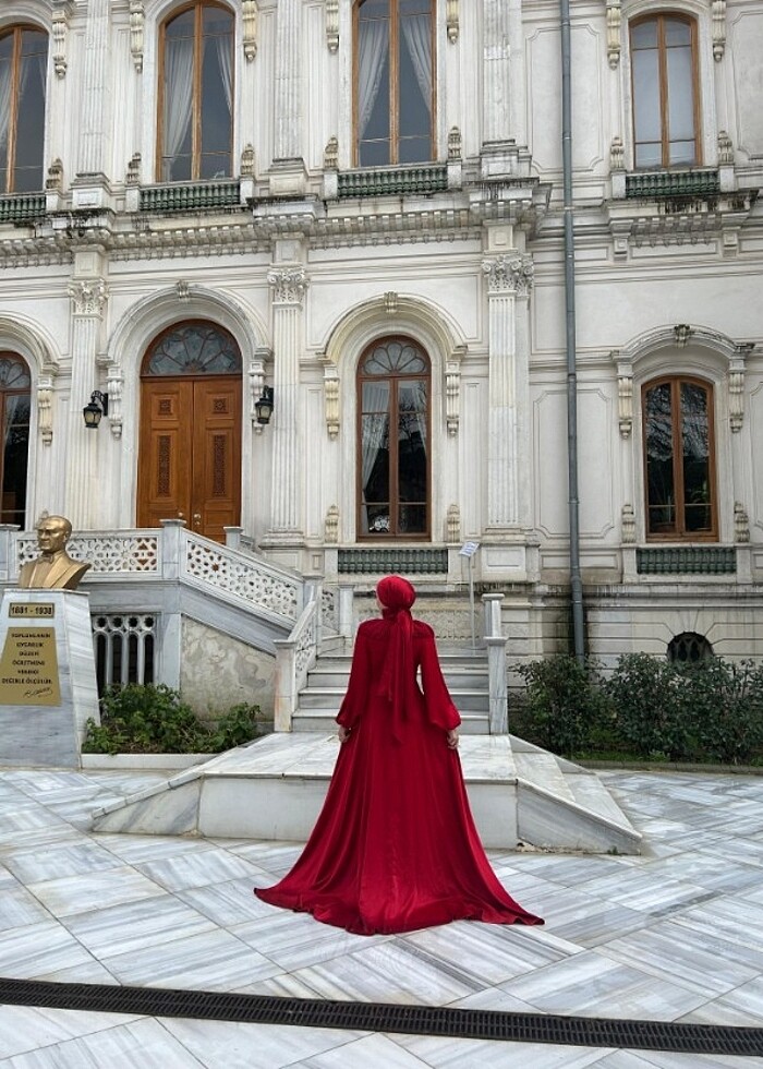 Kırmızı abiyeler abiye  - Görsel 4