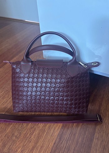 Longchamp Longchap tarzı bordo çanta