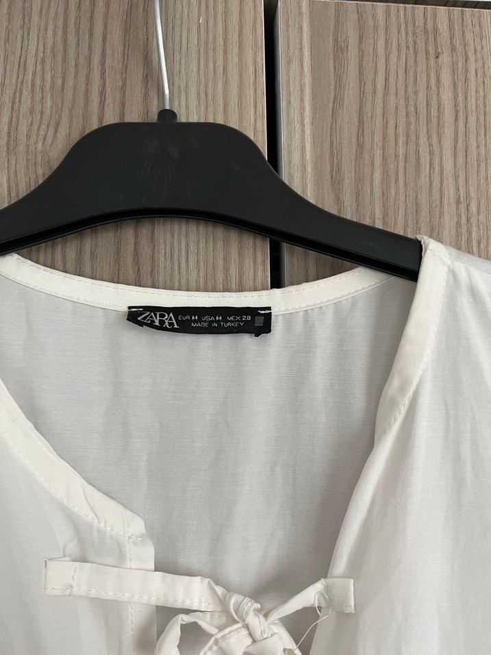 Beyaz Uzun Keten Bohem Elbise - Görsel 3