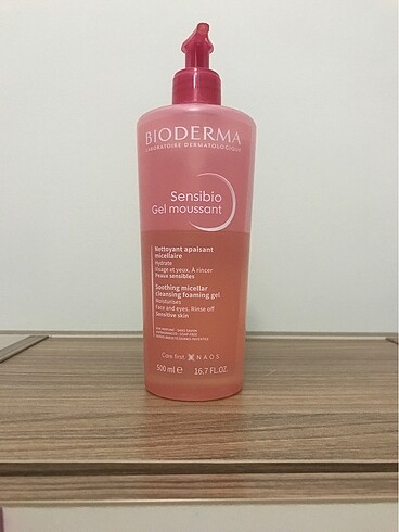 Bioderma sensibio gel moussant en buyuk boyu 500ml