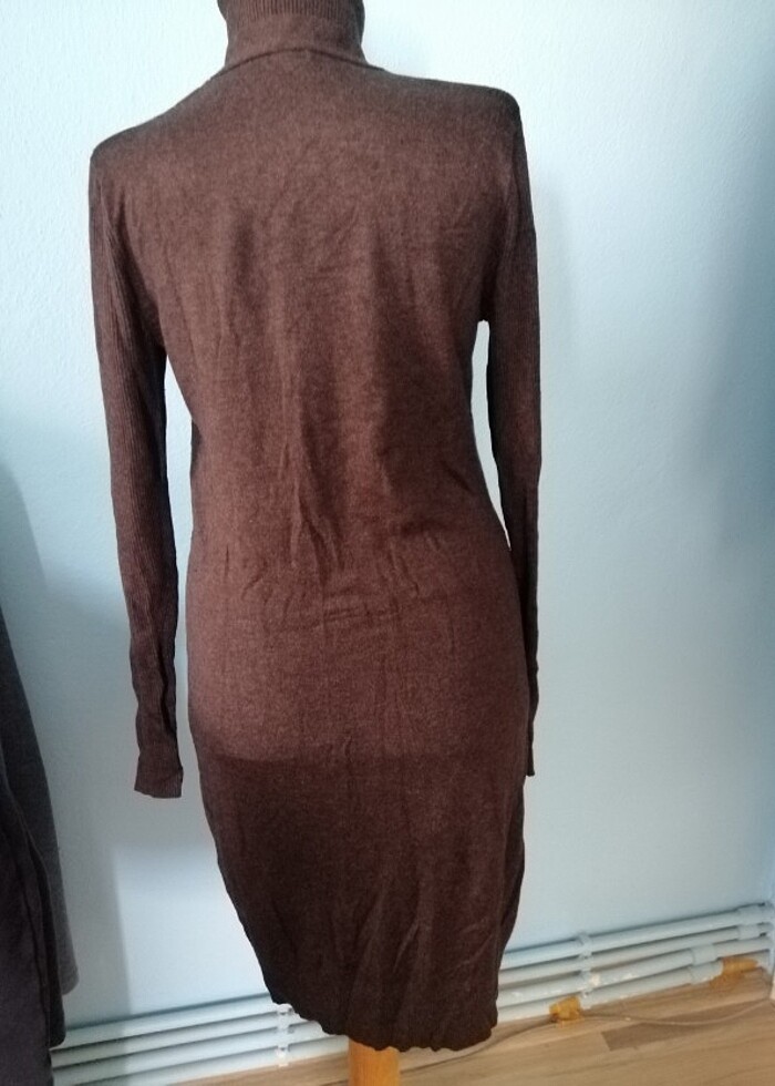 Triko kendinden hırkalı elbise - Görsel 4