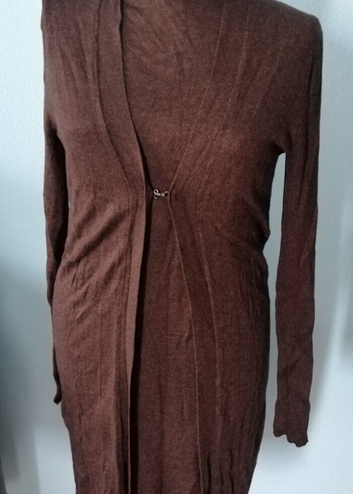 Triko kendinden hırkalı elbise - Görsel 5