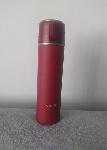  Beden Bordo Çocuk Termosu ve Kapağı