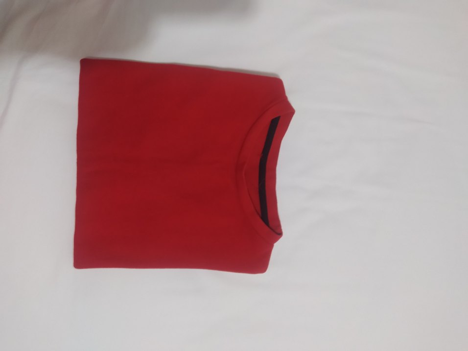 Kırmızı Bisiklet Yaka Polar Sweatshirt - Görsel 5