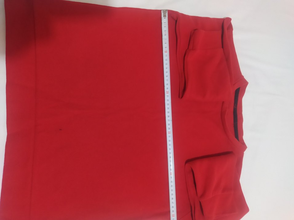 Kırmızı Bisiklet Yaka Polar Sweatshirt - Görsel 3