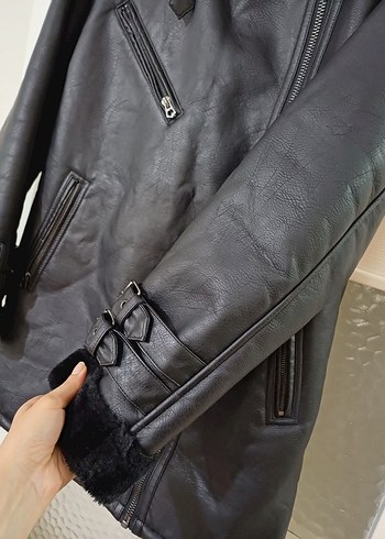 HAKİKİ DERİ İçi Kürrkklü Kaban - Görsel 4