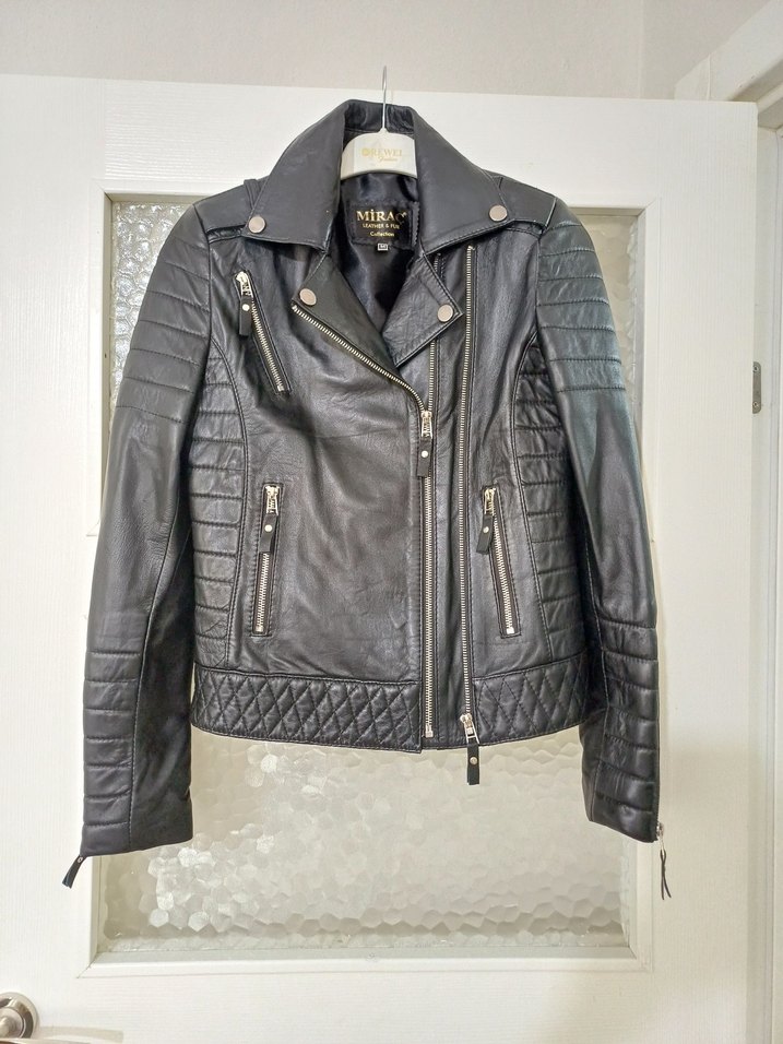 MİRAÇ ( LEATHER & FUR )%100 Gerçek Deri Ceket - Görsel 5