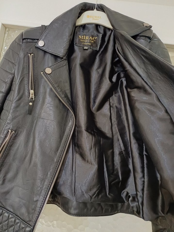 MİRAÇ ( LEATHER & FUR )%100 Gerçek Deri Ceket - Görsel 3