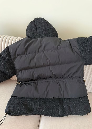 Siyah Kadın Kışlık Mont - Görsel 4