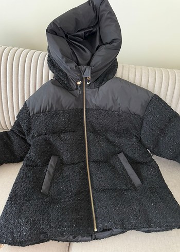 Siyah Kadın Kışlık Mont - Görsel 3