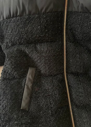Siyah Kadın Kışlık Mont - Görsel 2