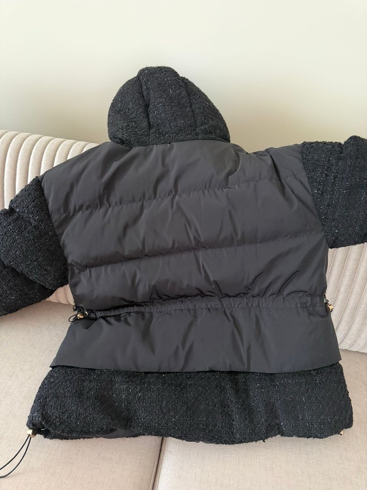 Siyah Kadın Kışlık Mont - Görsel 4