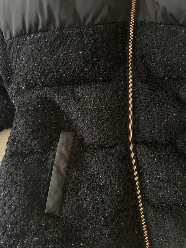 Siyah Kadın Kışlık Mont - Görsel 2