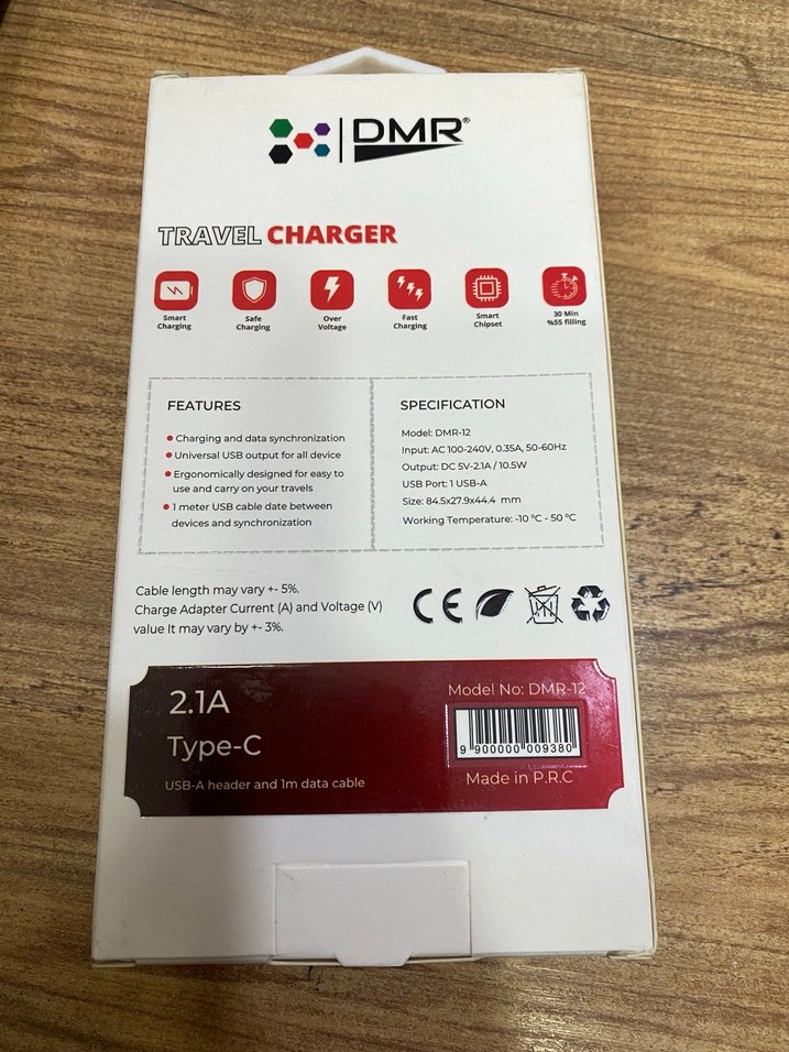 DMR 10.5W 2.1A Type-C Seyahat Şarj Aleti - Görsel 2