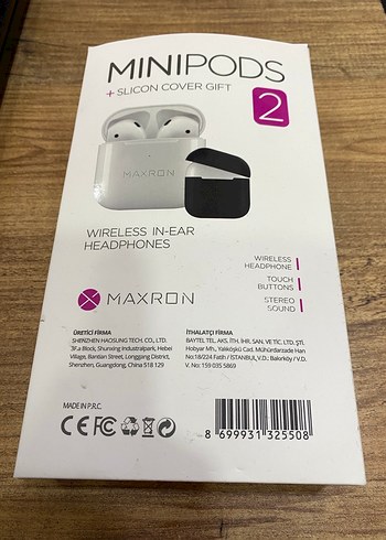 Maxron Minipods 2 Kablosuz Kulaklık Beyaz - Görsel 2