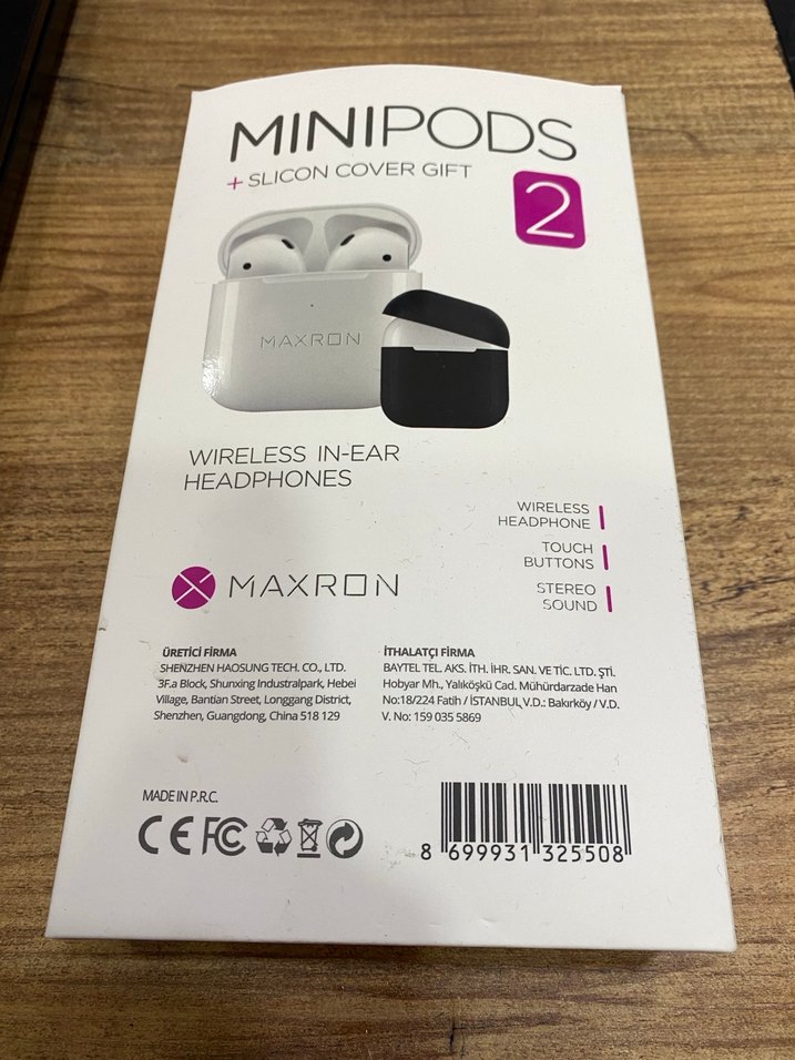 Maxron Minipods 2 Kablosuz Kulaklık Beyaz - Görsel 2