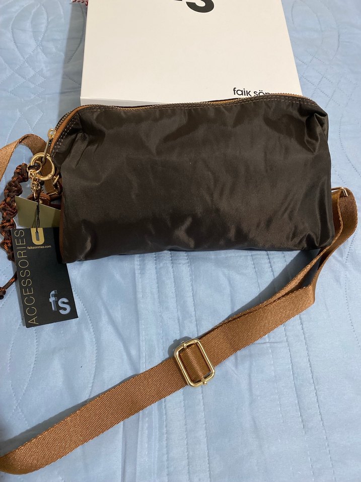Kahverengi Kadın Çapraz Çanta - Görsel 2