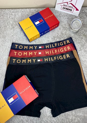 Tommy Hilfiger Renkli Erkek Boxer Seti