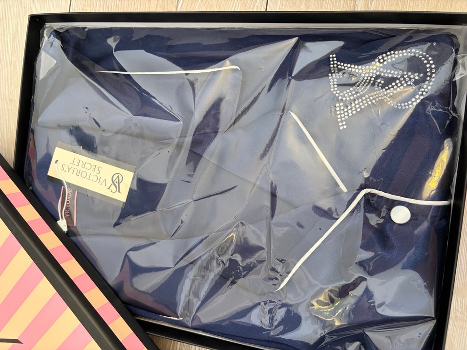 Victorias Secret lacivert pijama takımı - Görsel 2