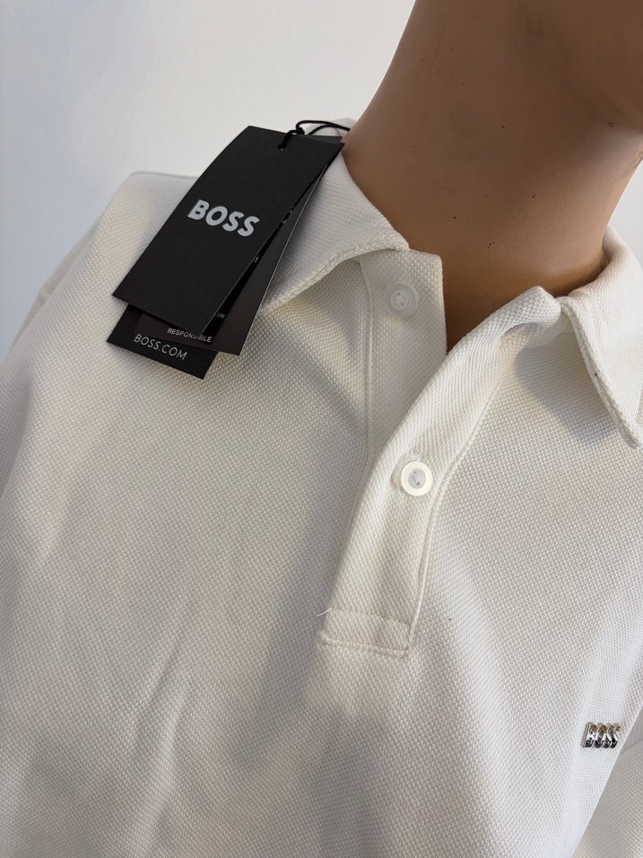 Boss Beyaz Erkek sweatshirt bluz - Görsel 3