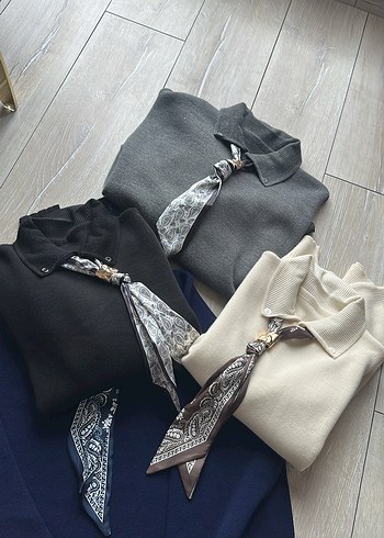 Kadın triko Kazak - Görsel 2