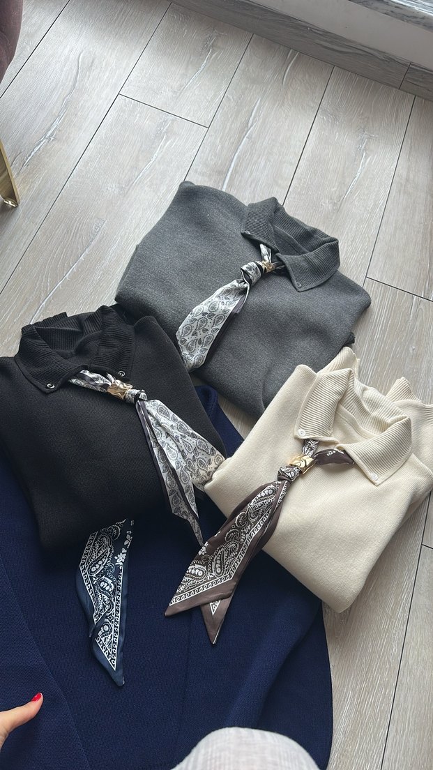 Kadın triko Kazak - Görsel 2