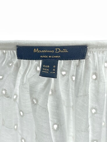 s Beden beyaz Renk Massimo Dutti Bluz %70 İndirimli.