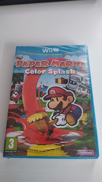 Paper Mario Color Splash Nintendo Wii U oyunu PAL SIFIR