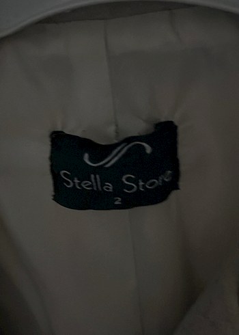 Düğmeli Bej Kadın Uzun Kaban - Görsel 4