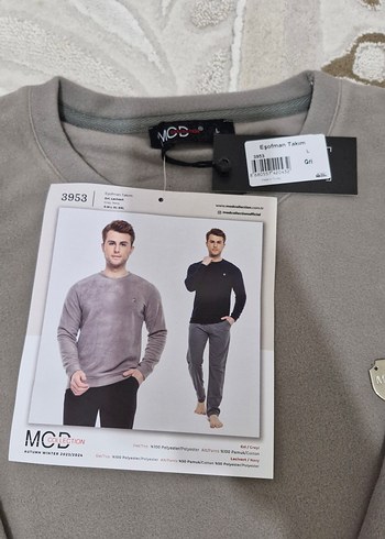 Gri Erkek pijama takımı - Görsel 6