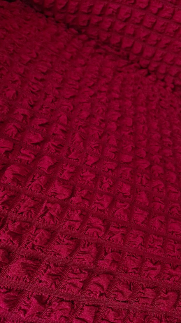 Kırmızı Bohem Koltuk Örtüsü - Görsel 4