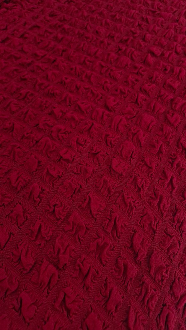 Kırmızı Bohem Koltuk Örtüsü - Görsel 5