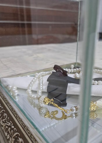 İnci İşlemeli Beyaz Düğün Aksesuar Kutusu - Görsel 4