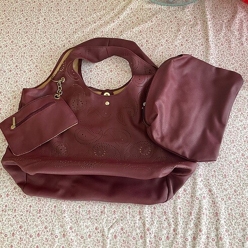 Batik Torba Çanta Üçlü Set