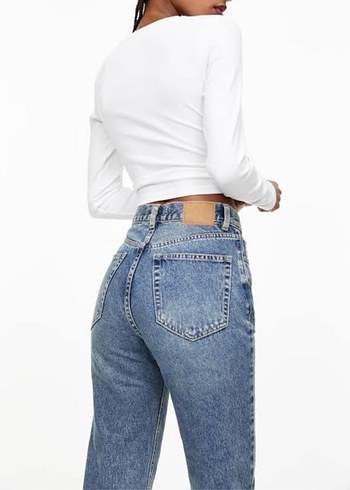 Pull and Bear pull&bear mom kot pantolon jean 38 beden