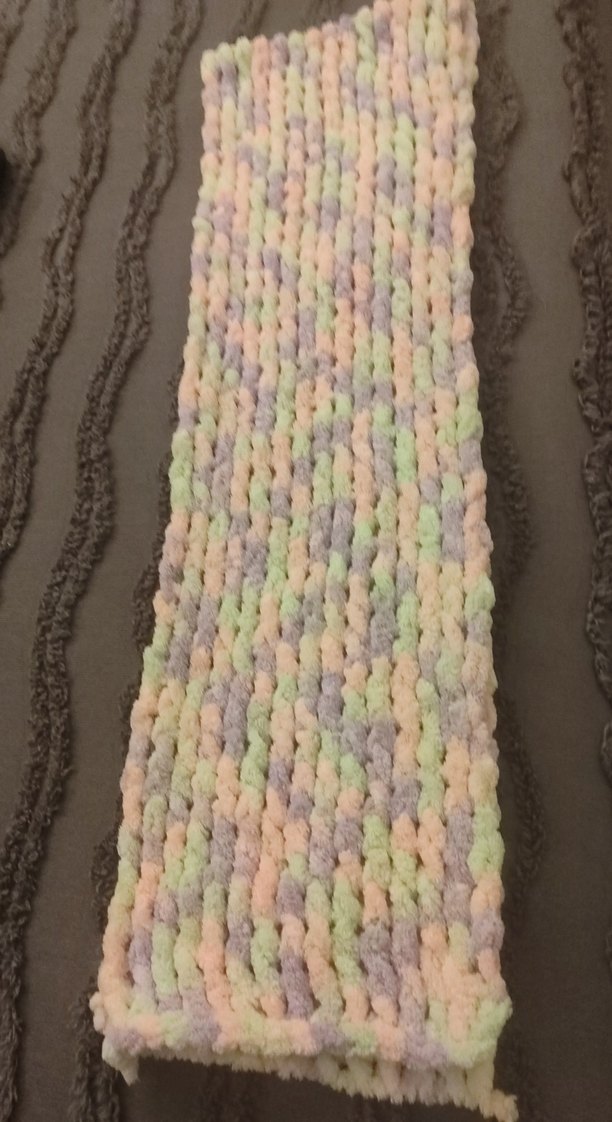 Çok Renkli Pastel Örgü Atmı - Görsel 3