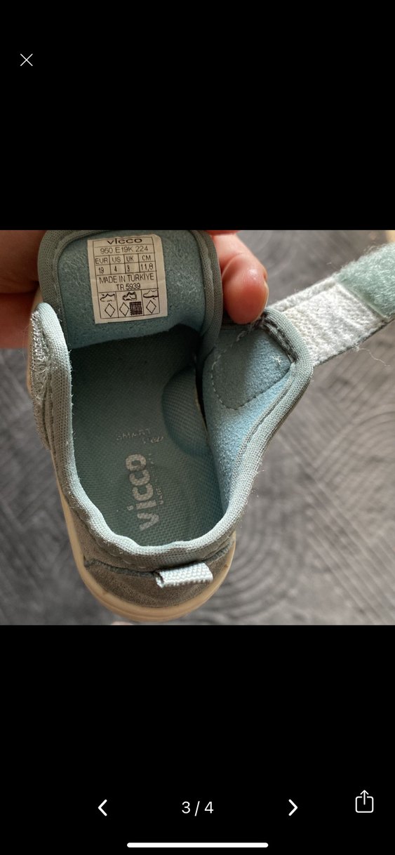 Vicco Gri Erkek Bebek İlk Adım Ayakkabısı - Görsel 3