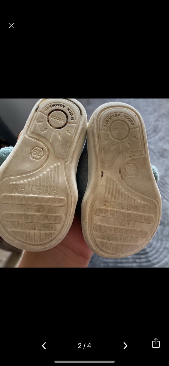 Vicco Gri Erkek Bebek İlk Adım Ayakkabısı - Görsel 2