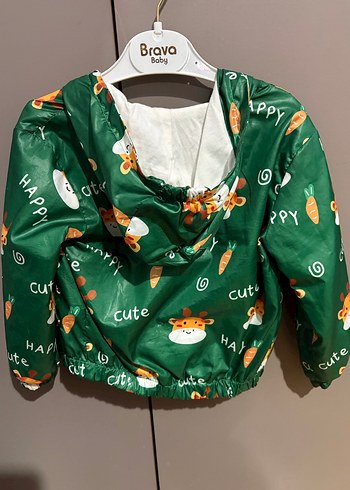 Renkli Baskılı bebek rüzgarlık yağmurluk - Görsel 3