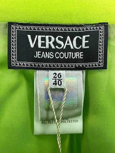 26 Beden yeşil Renk Versace Mini Etek %70 İndirimli.