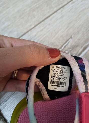 26 Beden pembe Renk Işıklı sandalet