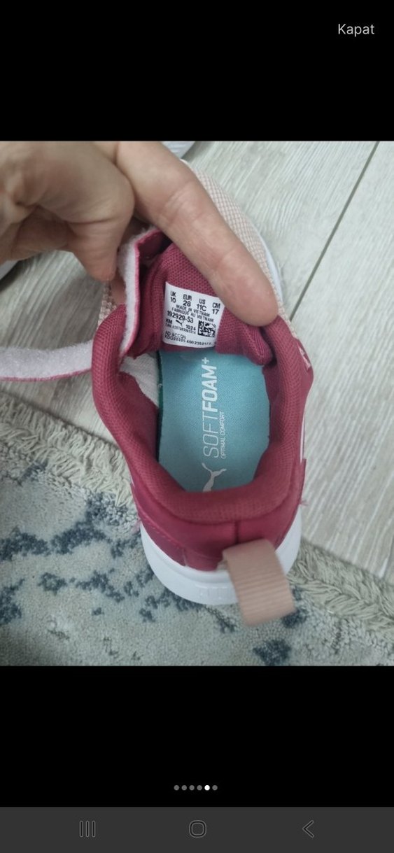 puma kız çocuk spor ayakkabı - Görsel 5