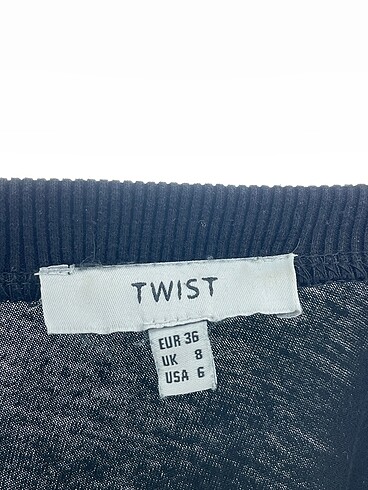 36 Beden siyah Renk Twist Uzun Elbise %70 İndirimli.
