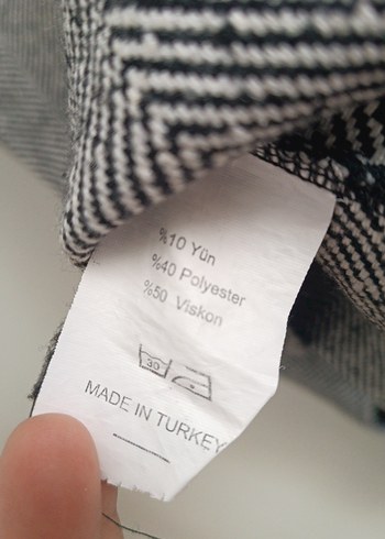 Diğer Gri Kısa Kollu Kadın Panço Siyah Yaka