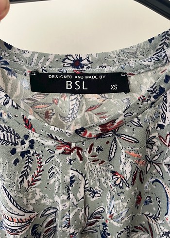 xs Beden Nil yeşili Desenli Kolsuz Mini Bluz